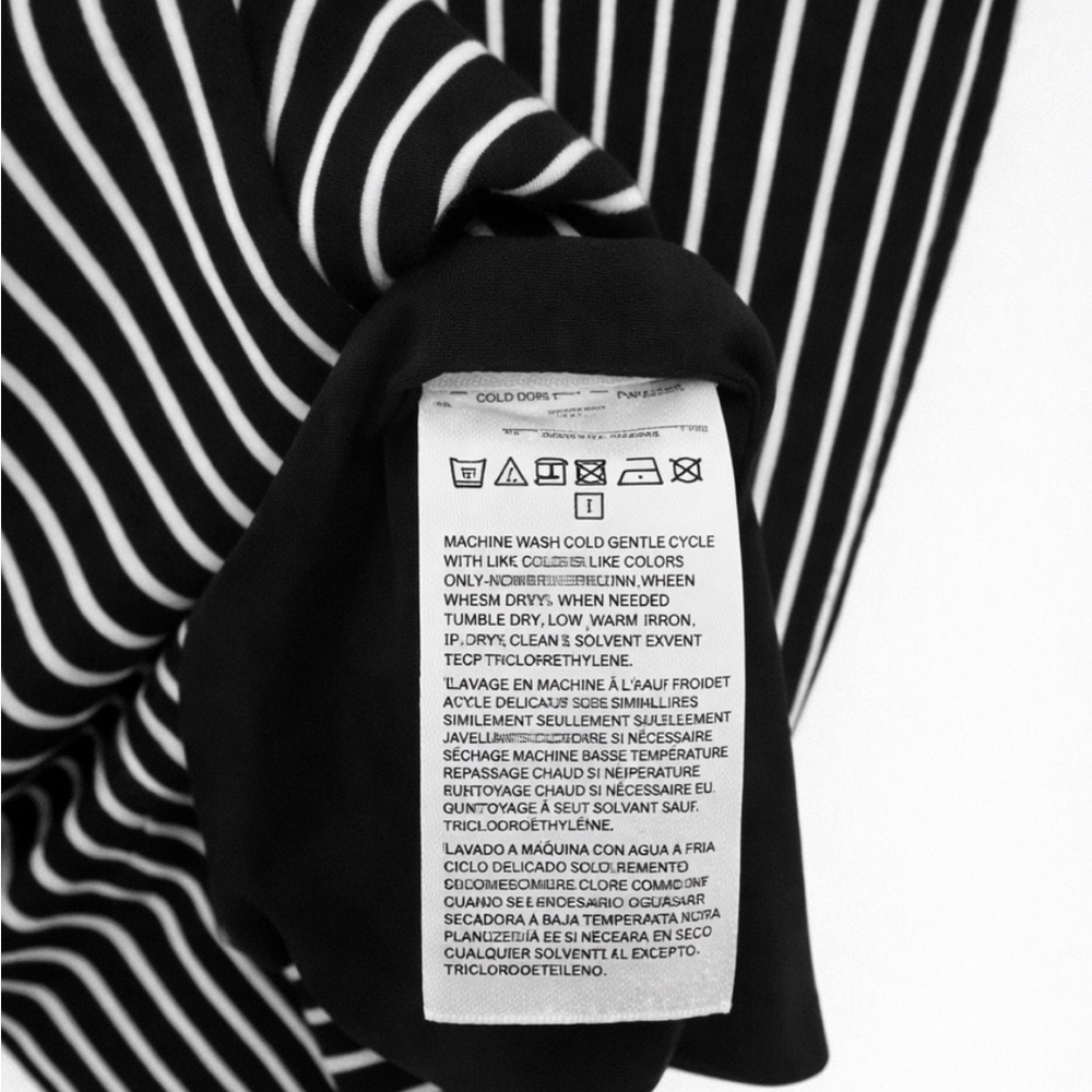 Banana Republic Black and White Striped Strapless Dress - Picture 4 of 4